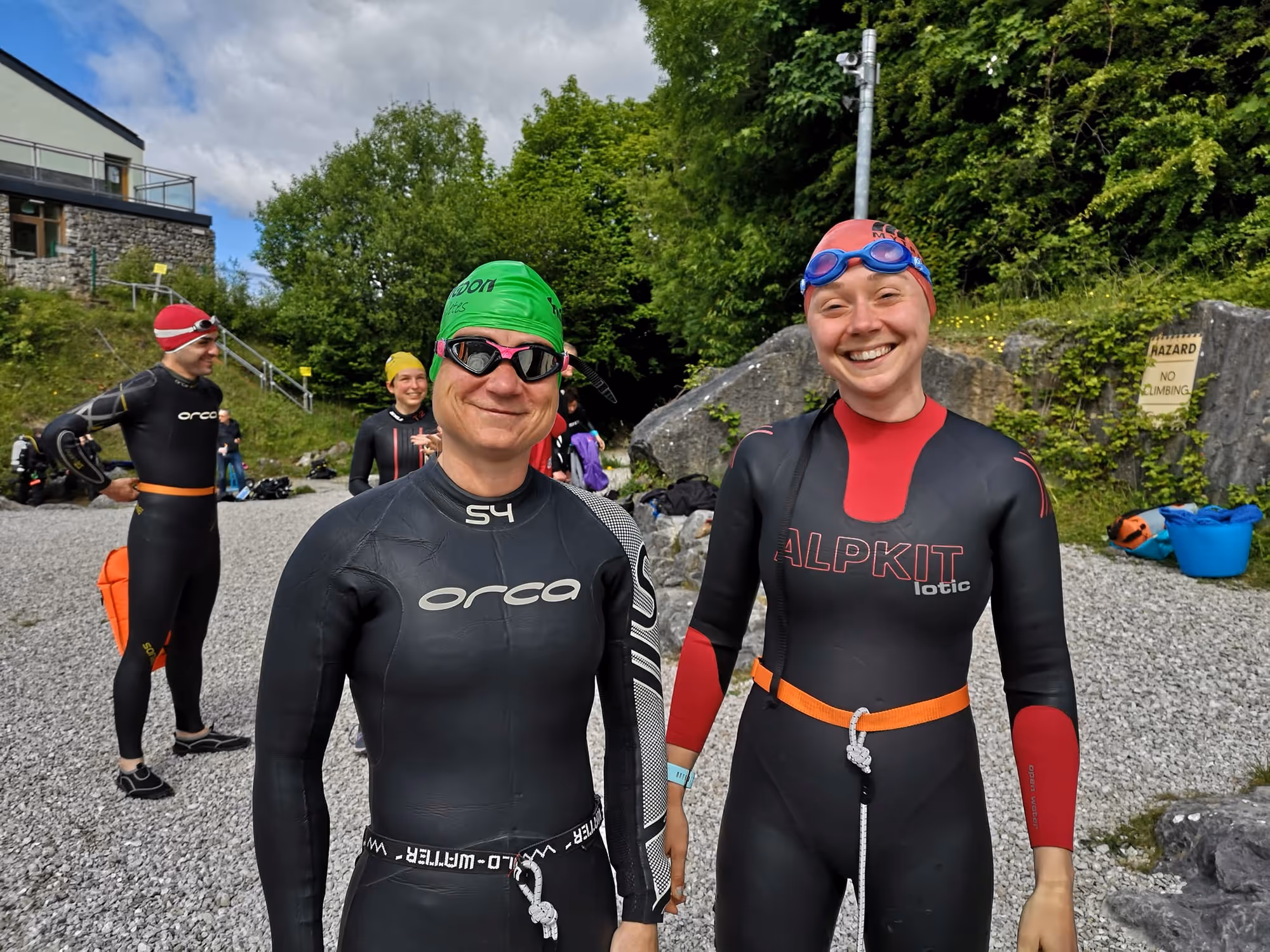 Diana Maynard Diana Maynard with swimming guide Lauren